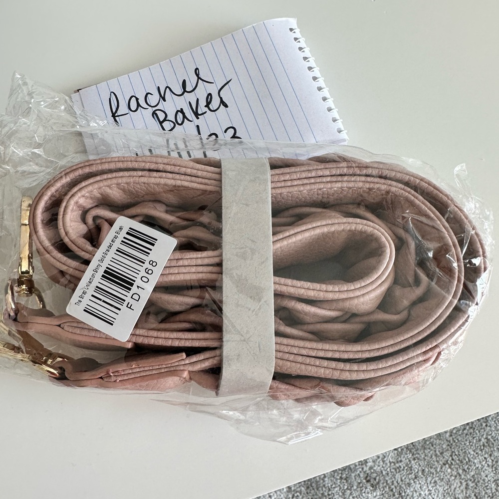 Blush braided Fawn design strap